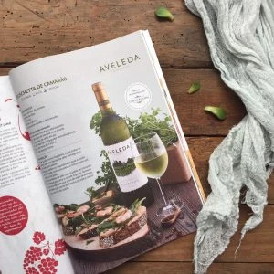 Página de receita Aveleda - Revista Continente Magazine